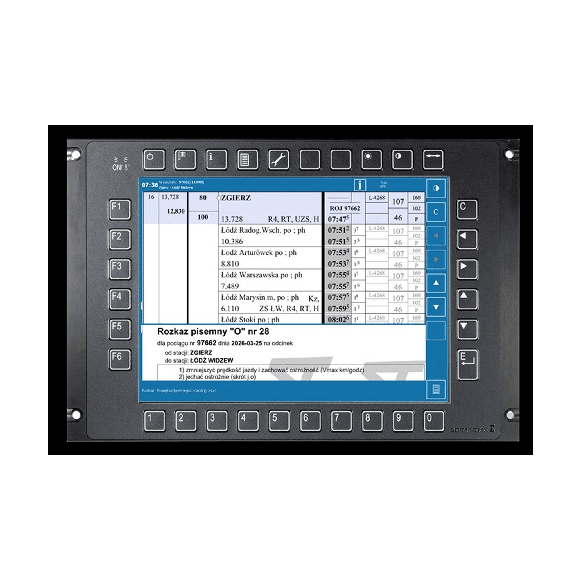 ARJ – driver's electronic timetable application