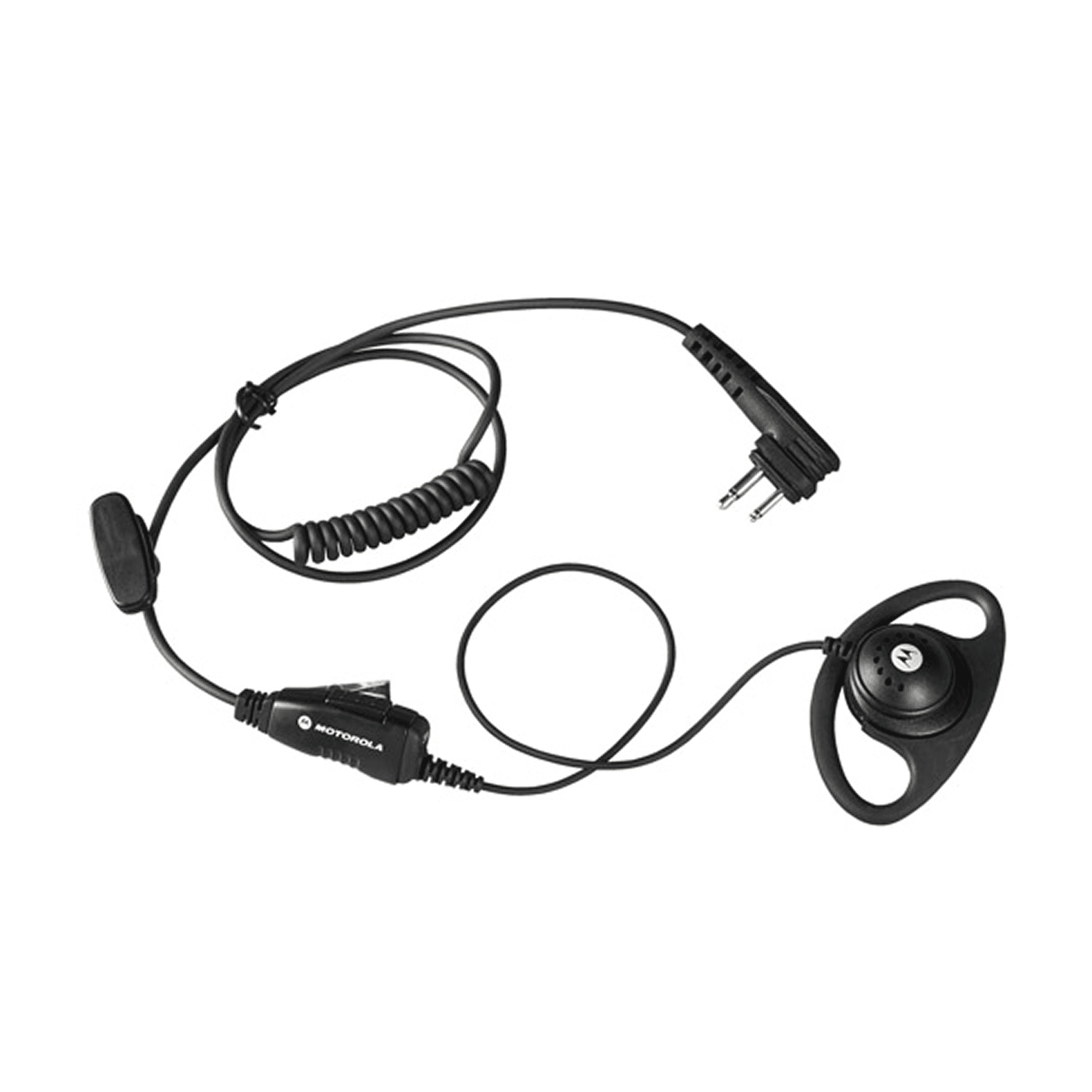 D-style earpiece with in-line PTT and microphone Motorola HKLN4599A, Motorola Solutions