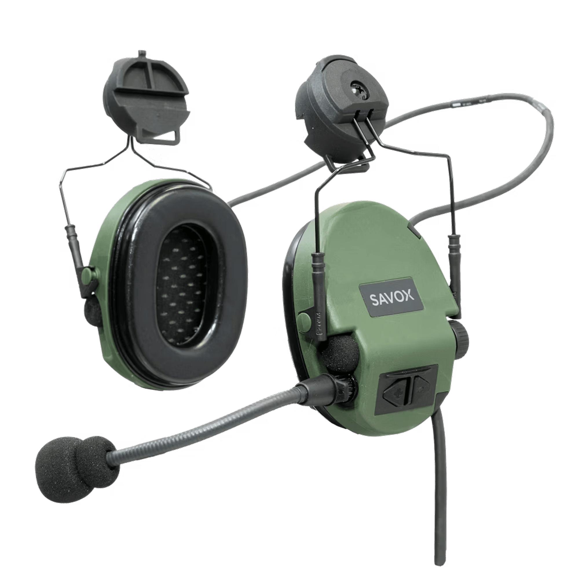 Tactical over-the-ear headset, Noise-COM 200 Helmet mount, Savox