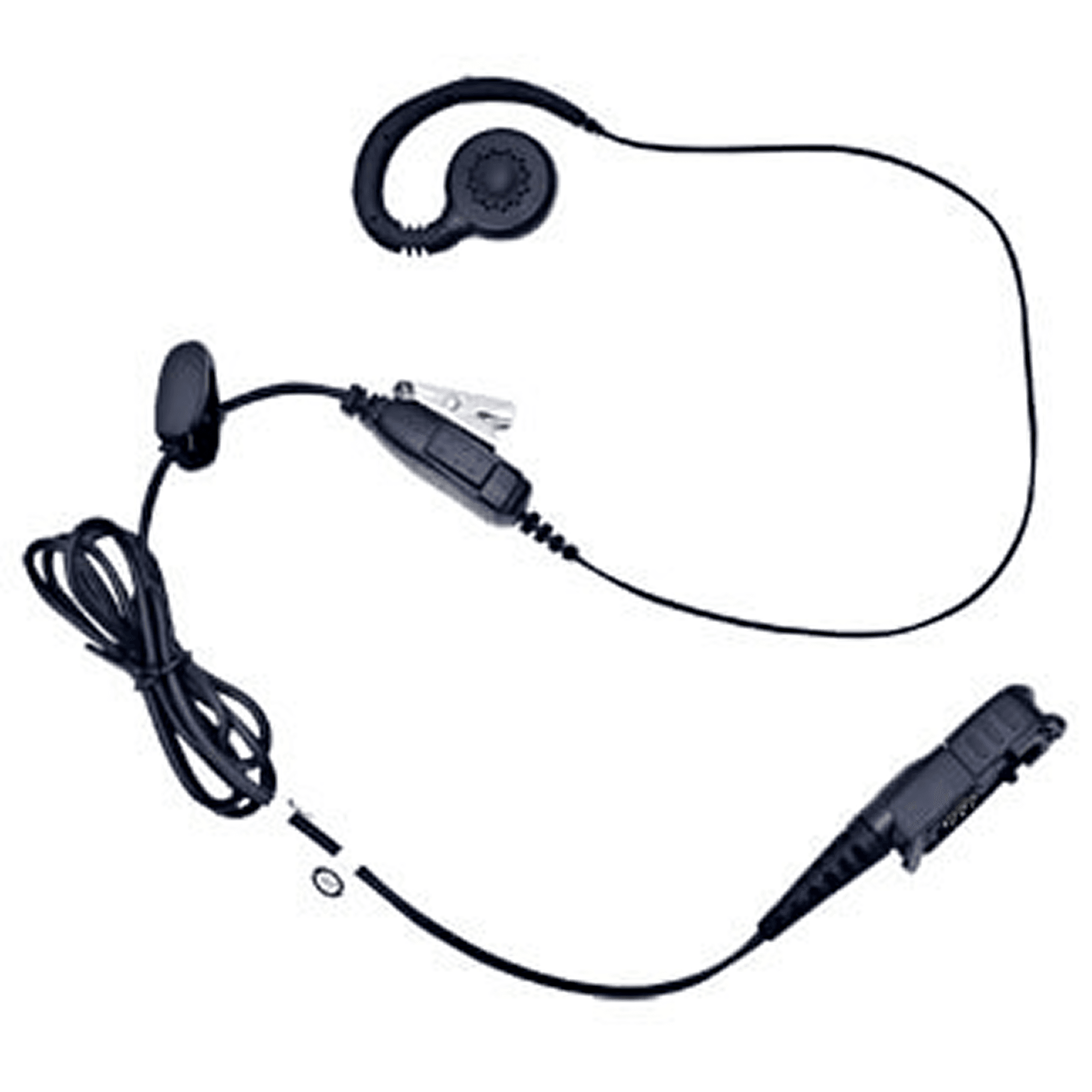 IMPRES 3-Wire Surveillance Kit with Translucent Tube Black, PMLN6755, Motorola Solutions