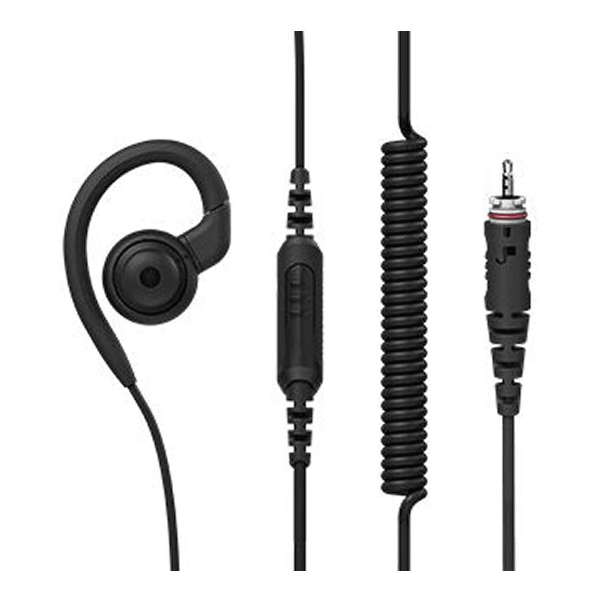 Over-the-ear earpiece with in-line PTT and microphone Motorola PMLN8077, Motorola Solutions