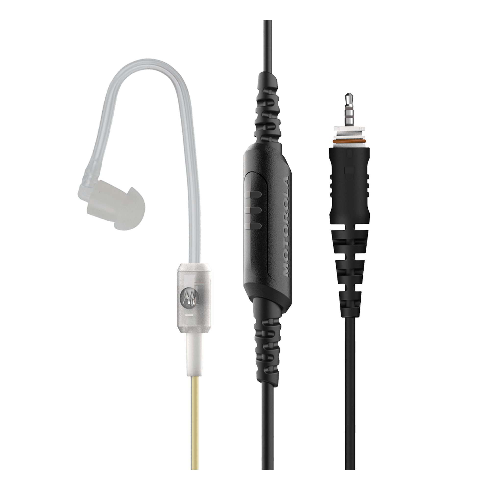 In-line PTT surveillance earpiece with acoustic tube Motorola PMLN8190, Motorola Solutions