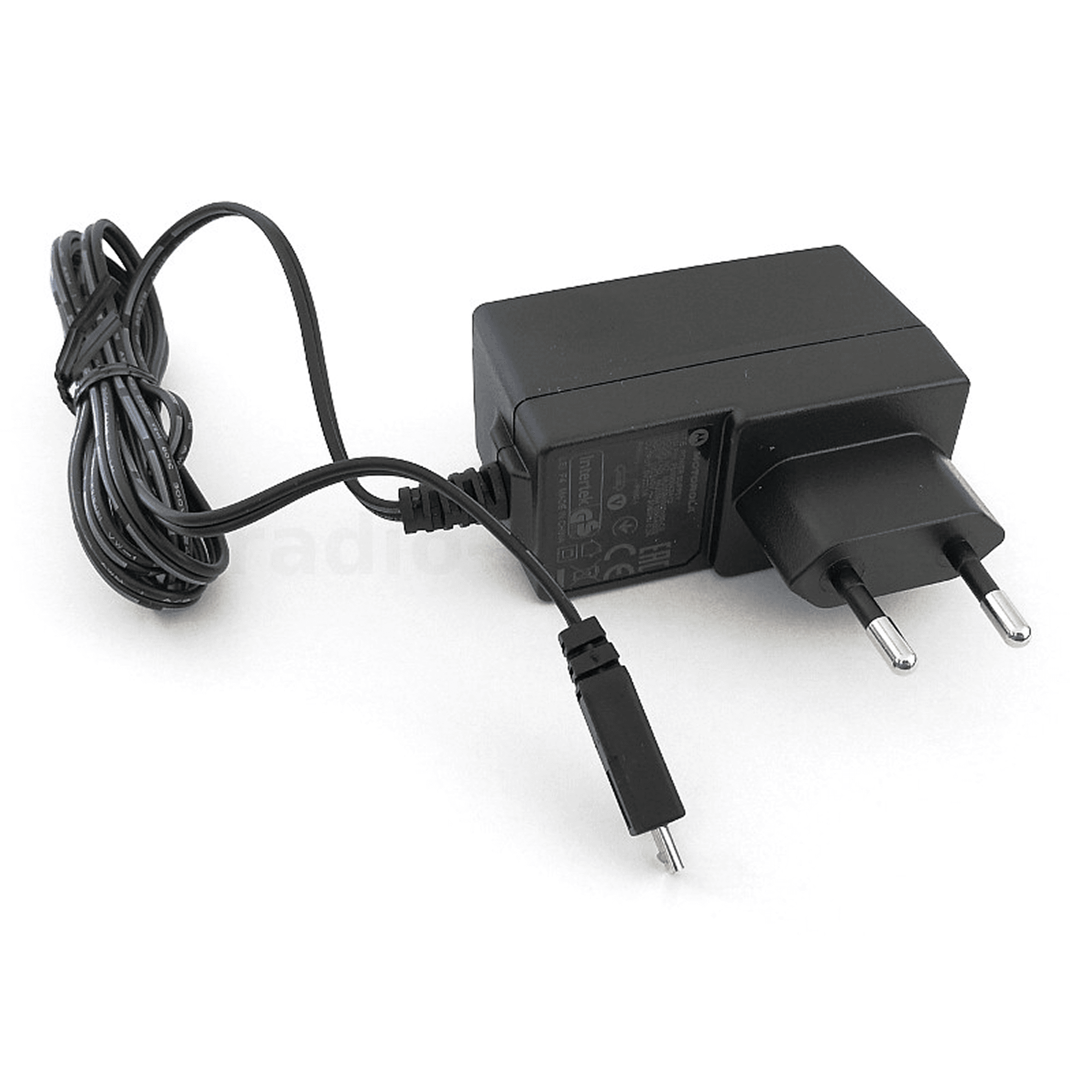 Micro USB 5W 100-240V wall charger Euro plug, PS000042A12, Motorola Solutions