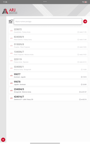 mARJ – mobile Electronic Timetable for train drivers