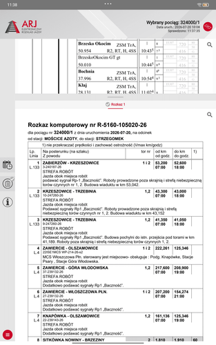 mARJ – mobile Electronic Timetable for train drivers
