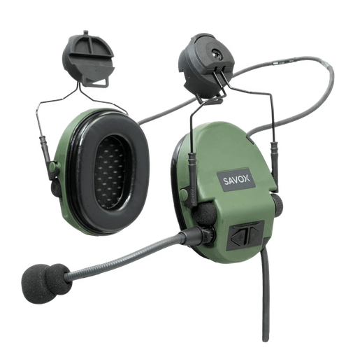 Tactical over-the-ear headset, Noise-COM 200 Helmet mount, Savox