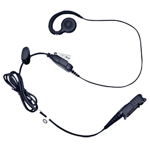 Mag One Swivel Earpiece with In-Line Microphone and PTT, PMLN5727A, Motorola Solutions