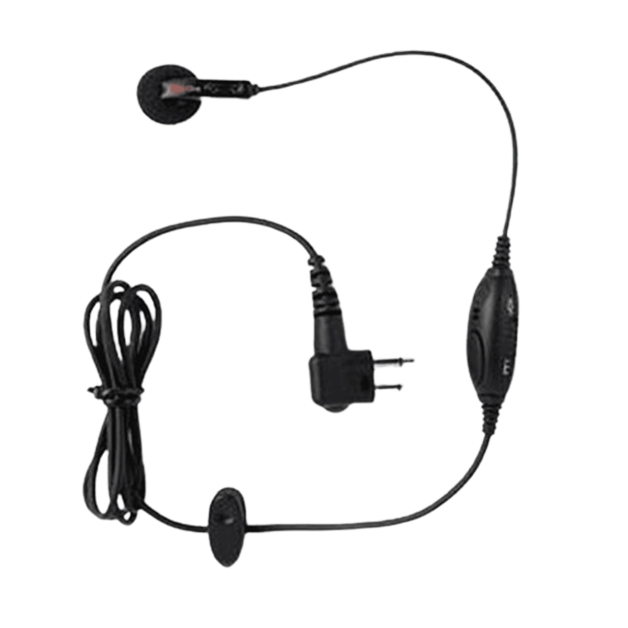 Earbud with In-Line Microphone and PTT, PMLN6534, Motorola Solutions