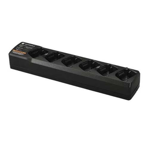 6-pocket multi-unit rapid rate charger Euro plug, PMLN7102, Motorola Solutions